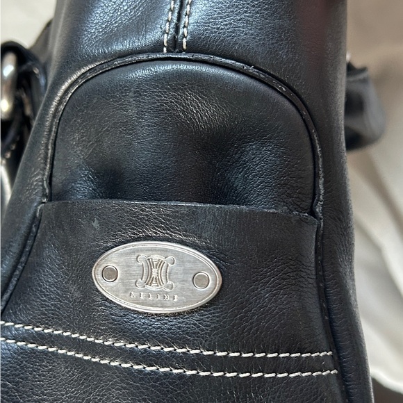 Celine Boogie Leather Handbag Black with Top Handle. Very Minor Wear. Authentic - Picture 6 of 9